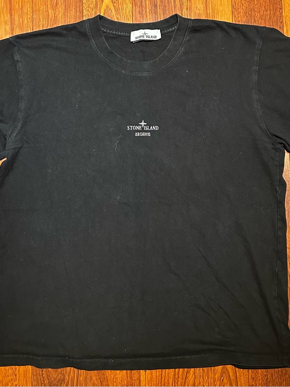 Stone Island Black Chest Logo Short Sleeve Tee